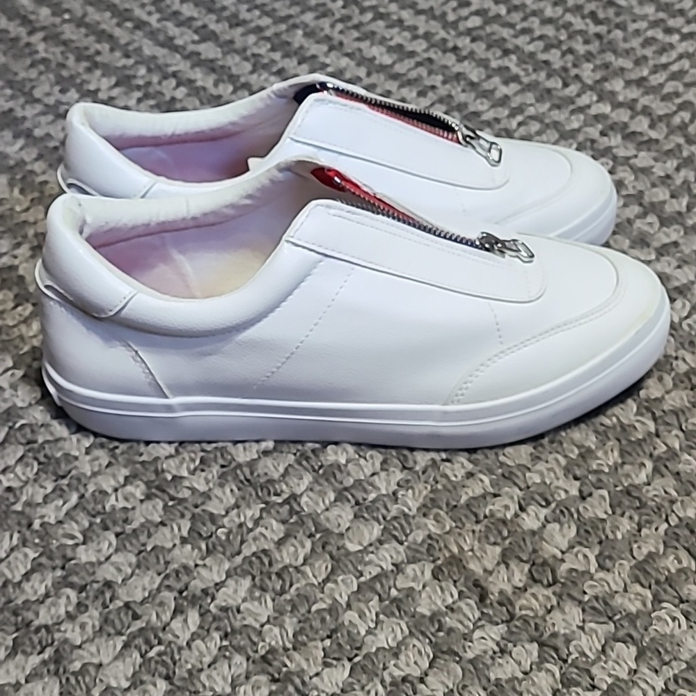 Nautica White and Red Sneakers Mariam‎ Zip On Shoes size 8 - Picture 12 of 12